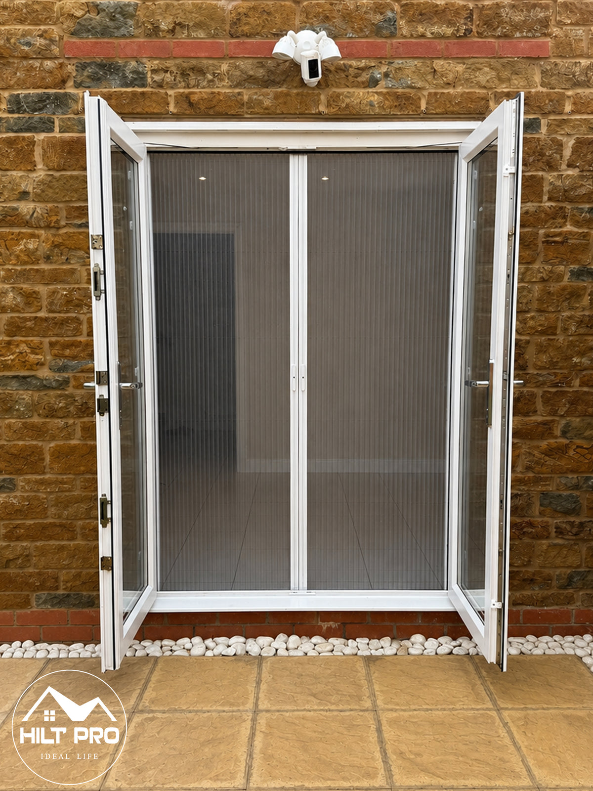 Premium Double Pleated Fly Screen for French, Double & Sliding Doors