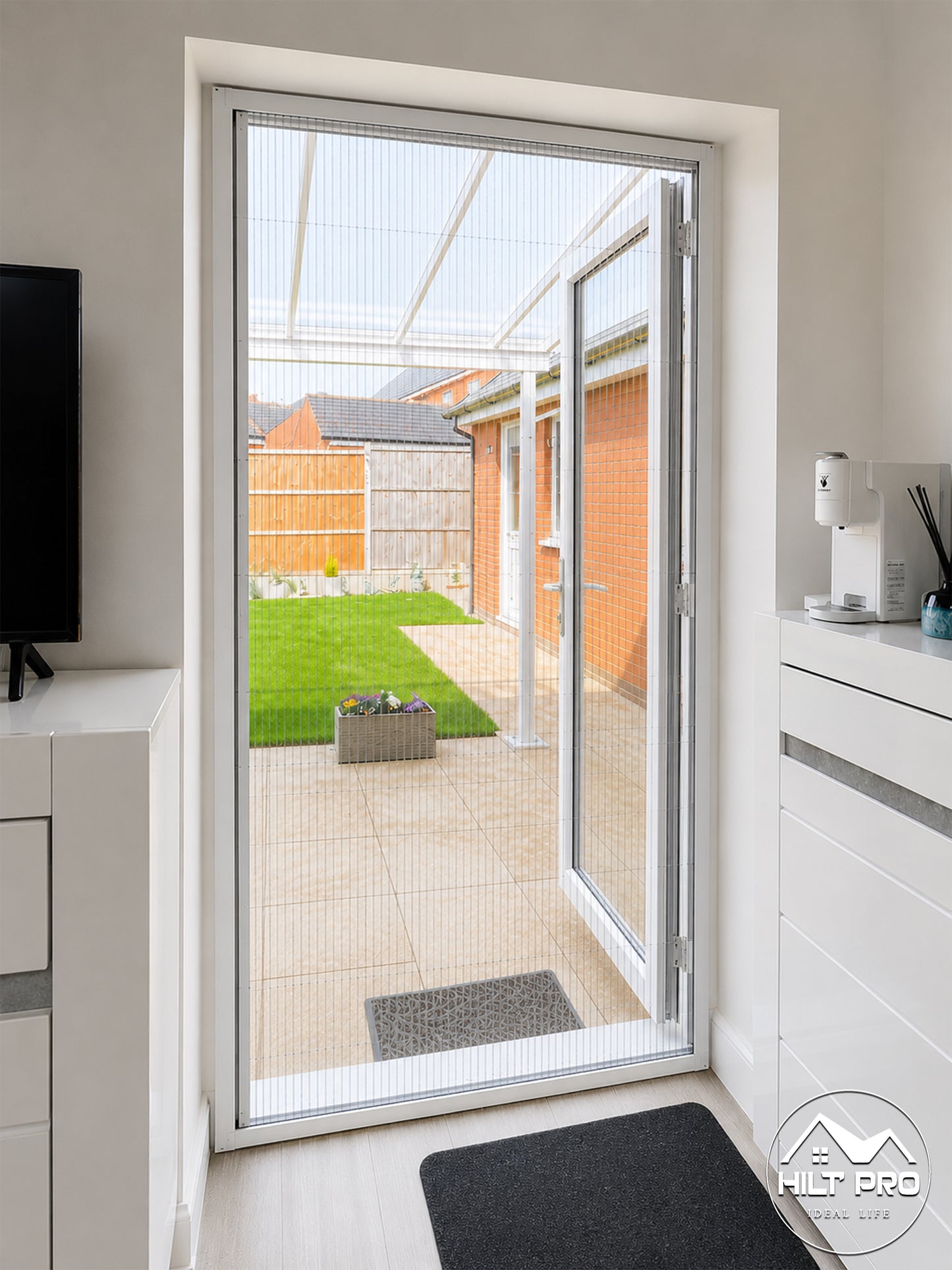 Single Door Pleated Fly Screen for Standard & Back Doors