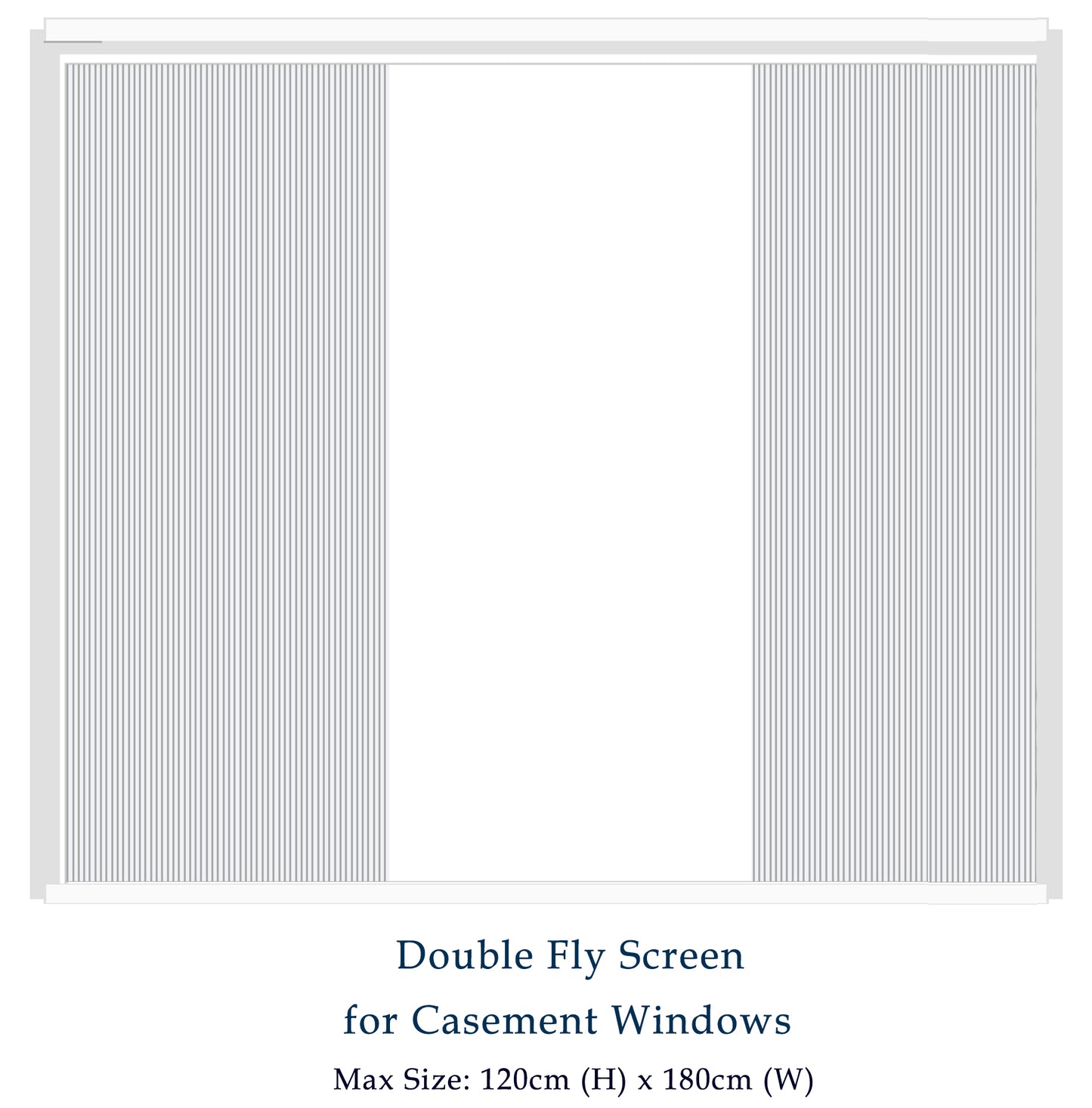 Double Window Fly Screen for Large & French Windows