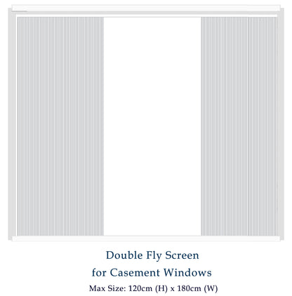 Double Window Fly Screen for Large & French Windows