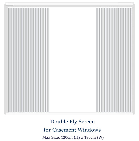 Double Window Fly Screen for Large & French Windows